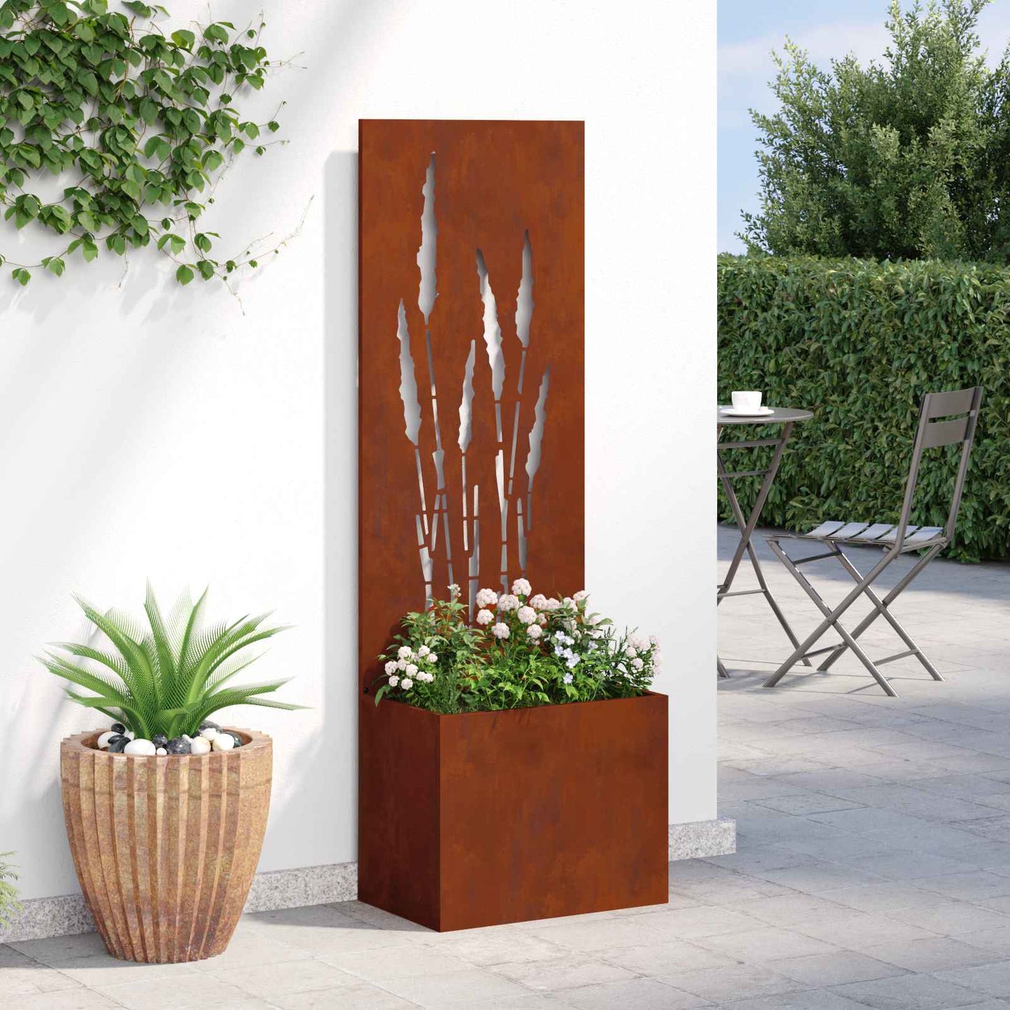 Kertvédő vászon Rozsdás 50 x 32 x 150 cm időjárásálló acél