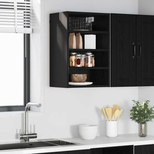 Függő szekrény polcokkal Musta tammi 40 x 29,5 x 60 cm Faanyag