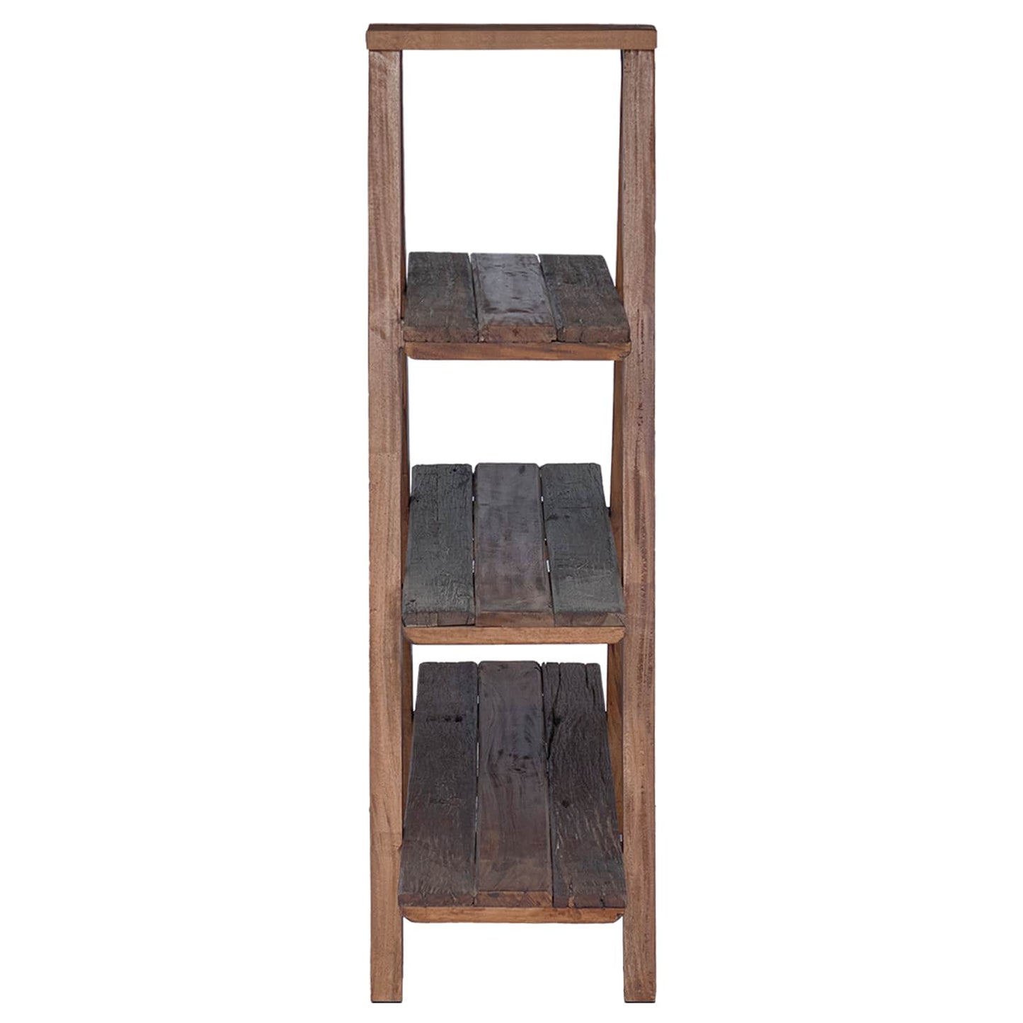 Összecsukható polc polcokkal tárolóval Barna 79.5 x 35 x 112 cm