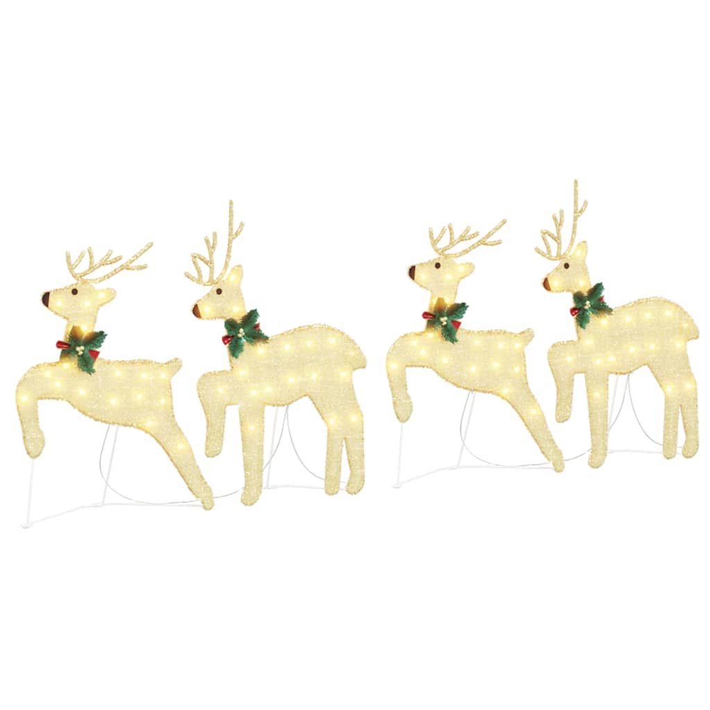 LED Rénszarvasok 4 pcs Arany szövet