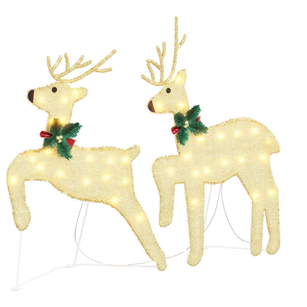 LED Rénszarvasok 4 pcs Arany szövet