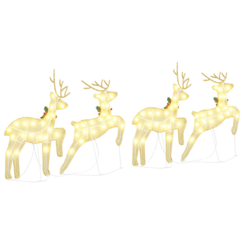 LED Rénszarvasok 4 pcs Arany szövet