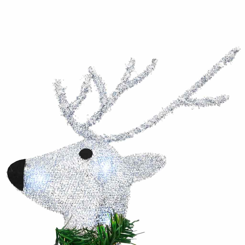 LED Rénszarvasok 4 pcs Ezüst szövet