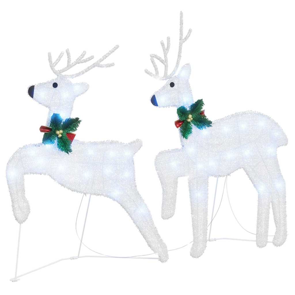 LED Rénszarvasok 4 pcs Ezüst szövet