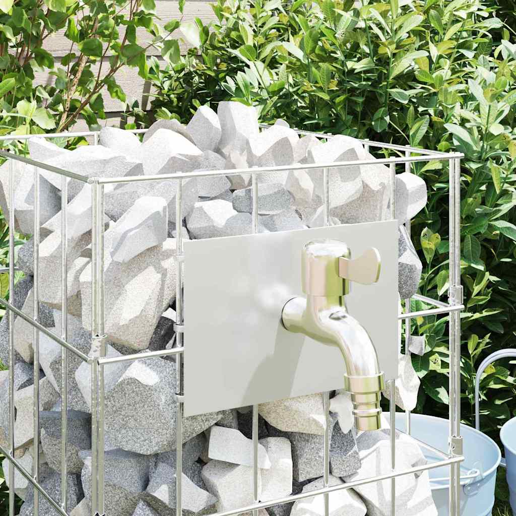 Gabion Csap Ezüst 26 x 25 x 50 cm Rozsdamentes acél