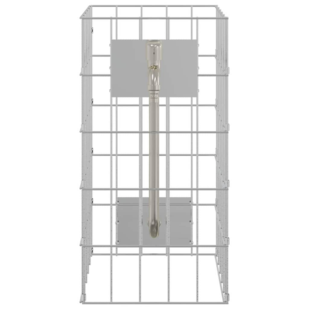 Gabion Csap Ezüst 26 x 25 x 50 cm Rozsdamentes acél