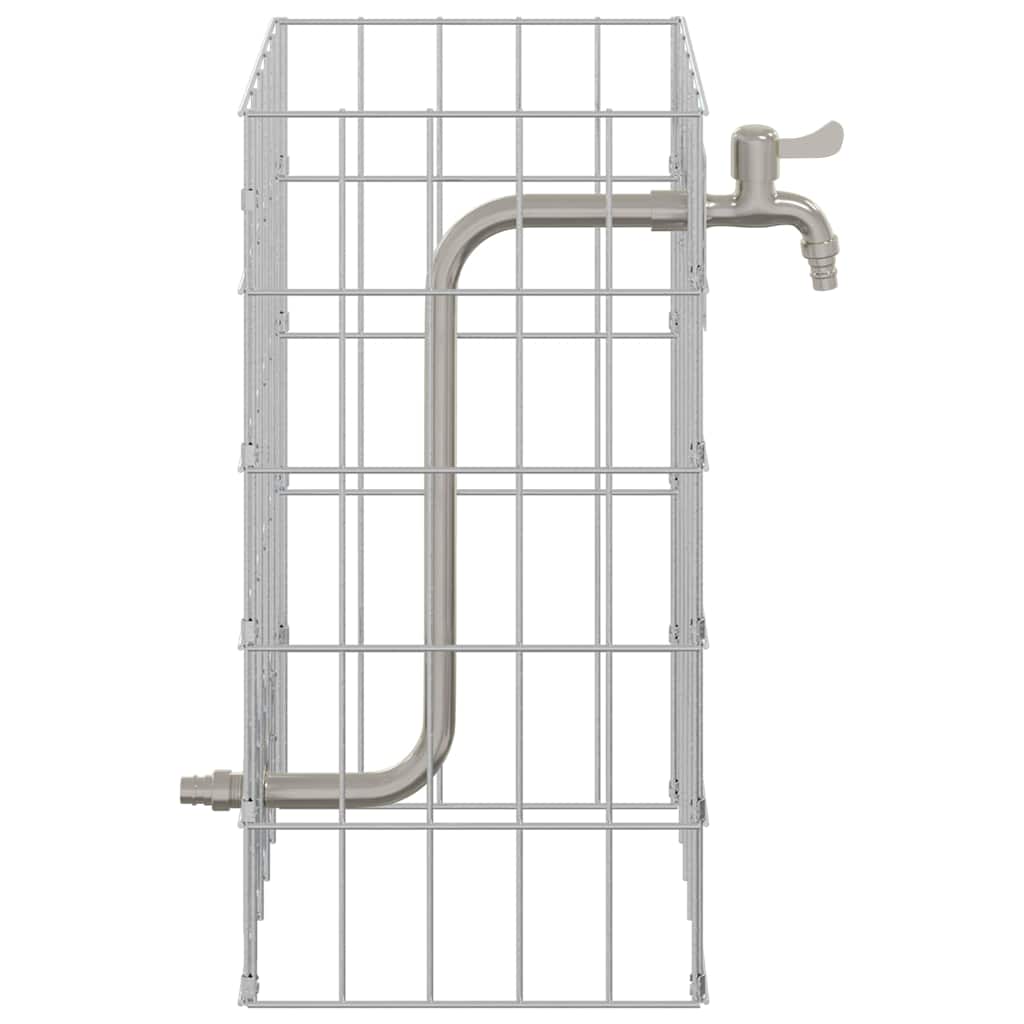Gabion Csap Ezüst 26 x 25 x 50 cm Rozsdamentes acél