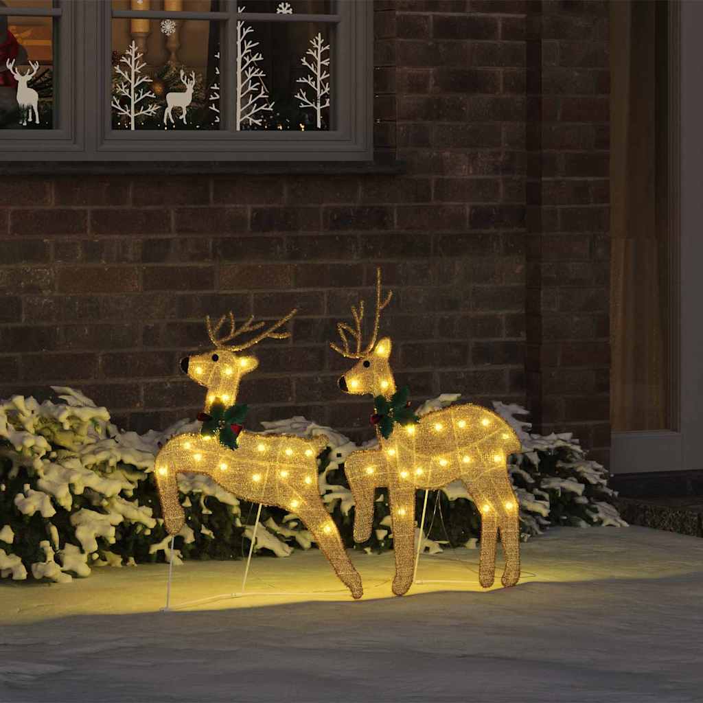 LED Rénszarvasok 2 pcs Meleg fehér szövet