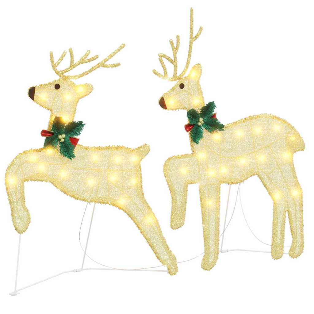 LED Rénszarvasok 2 pcs Meleg fehér szövet