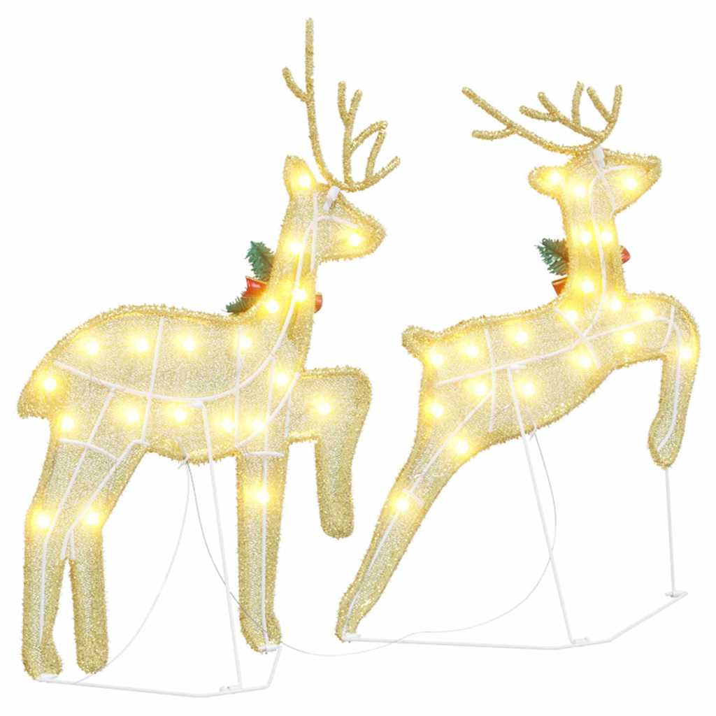 LED Rénszarvasok 2 pcs Meleg fehér szövet