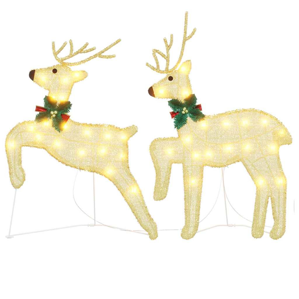LED Rénszarvasok 2 pcs Meleg fehér szövet