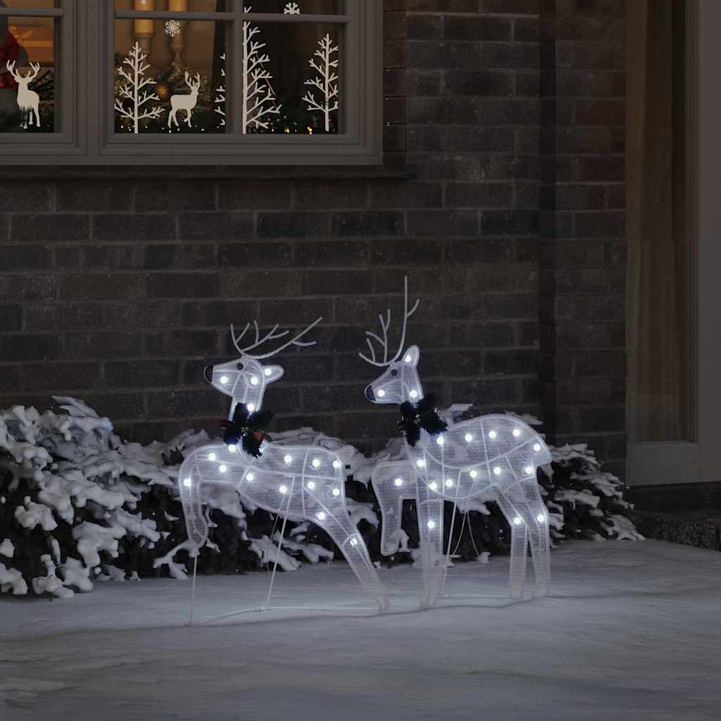 LED Rénszarvasok 2 pcs Hideg Fehér szövet