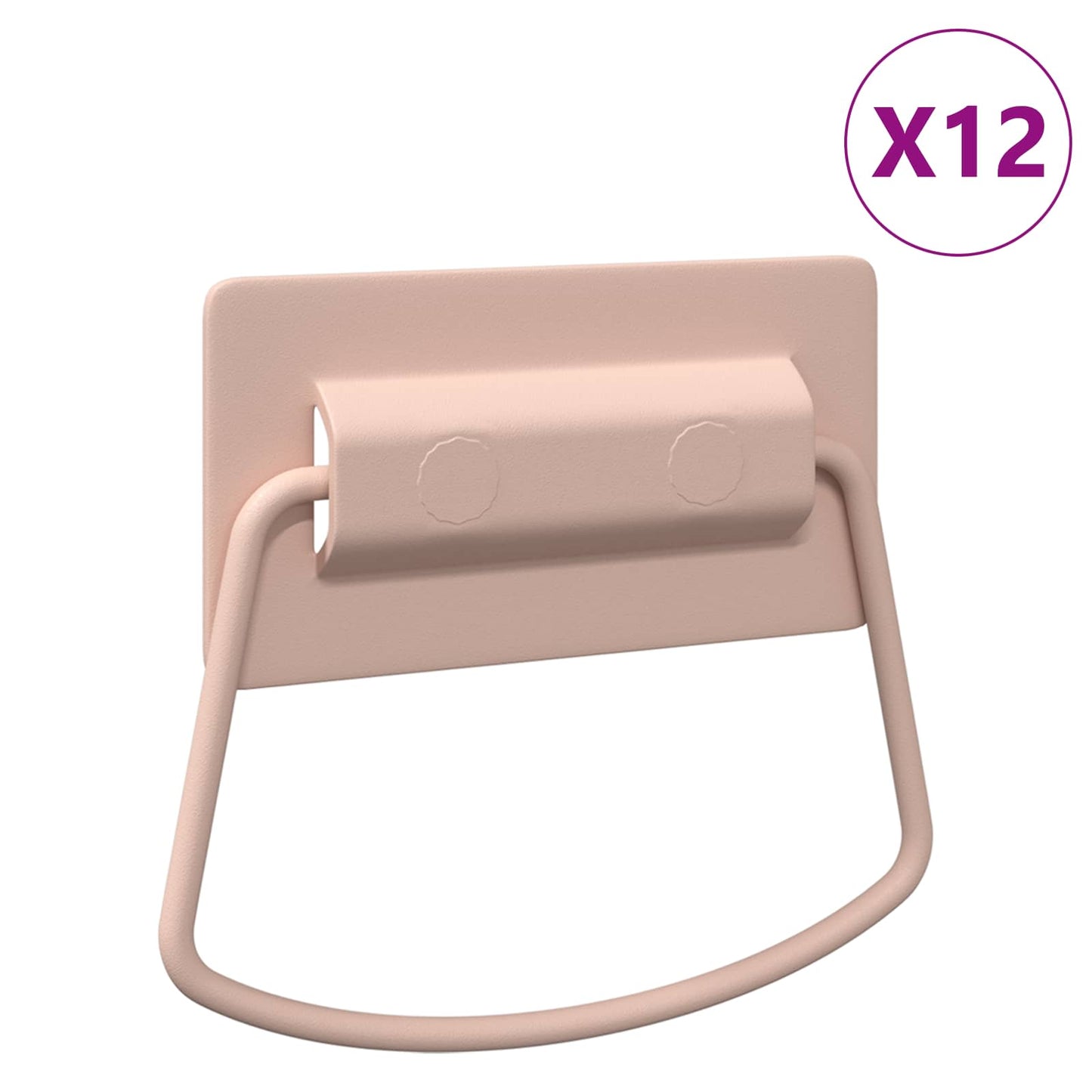 Szekrény Fogantyúk 12 pcs Rózsaszín 85 x 45 mm Fém