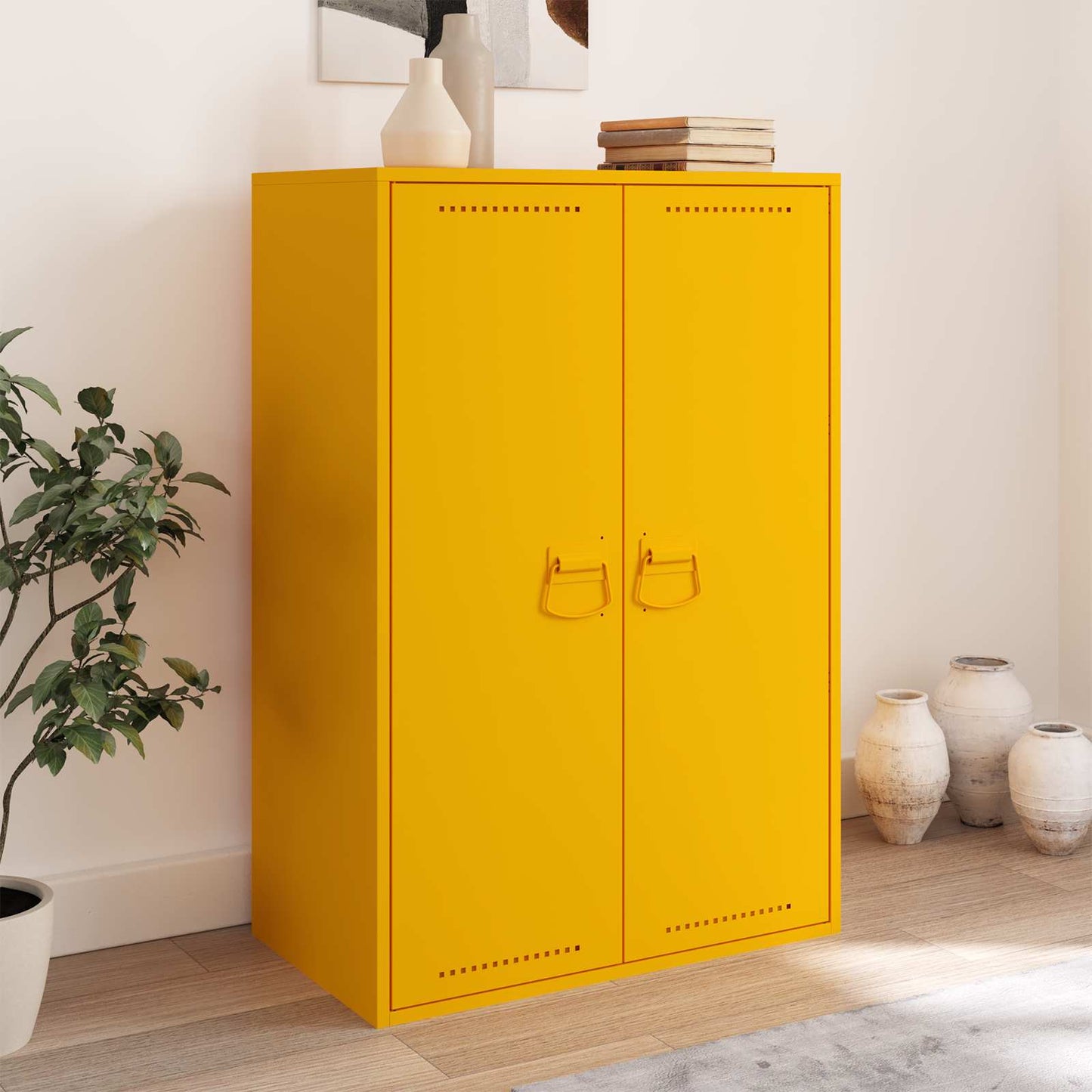 Szekrény Fogantyúk Mustár 85 x 45 mm Fém