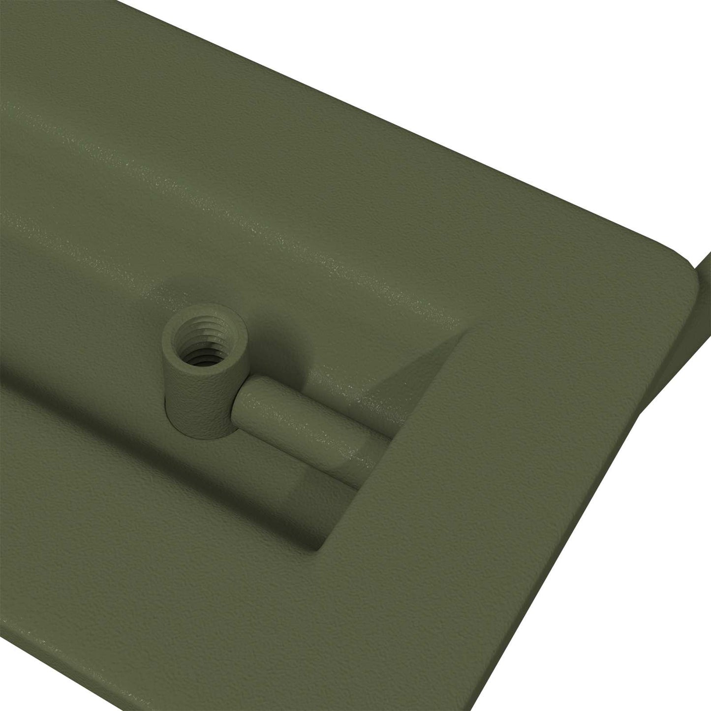 Szekrény Fogantyúk 12 pcs Olajzöld 85 x 45 mm Fém