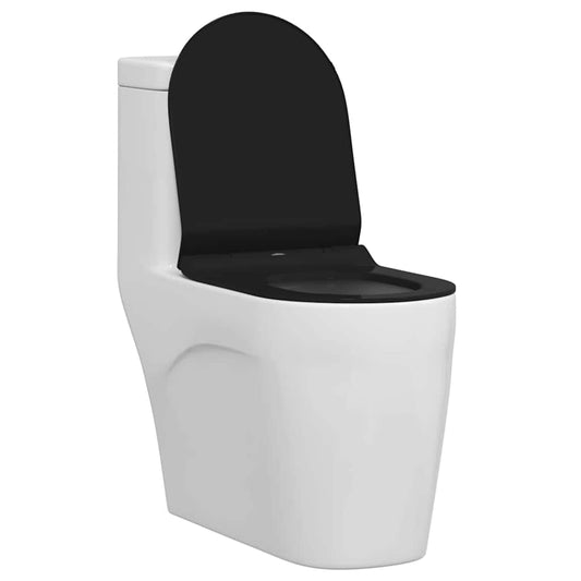 WC ülőke Állítható Fekete 50 x 36,5 x 5 cm Polipropilén