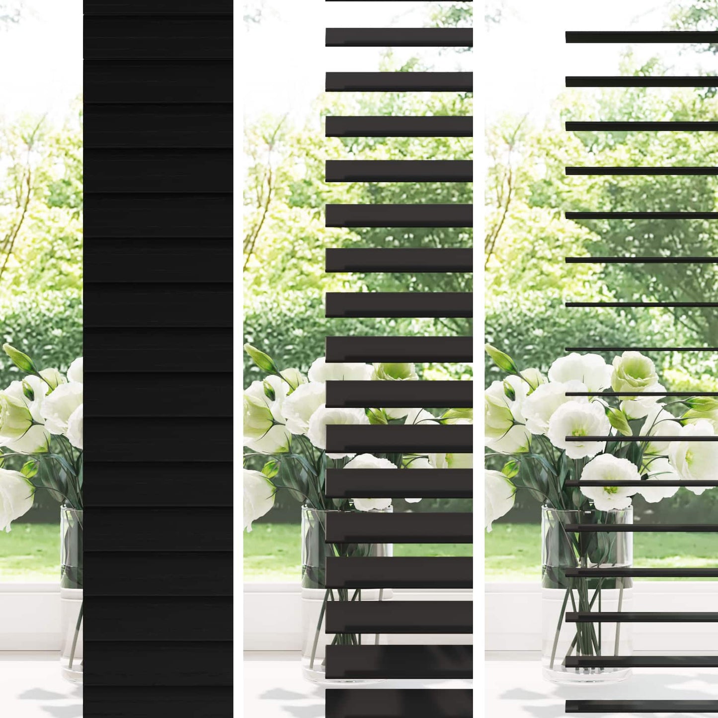 Zsaluzia Fekete 145 x 160 cm 35 mm Masszív Paulownia fa