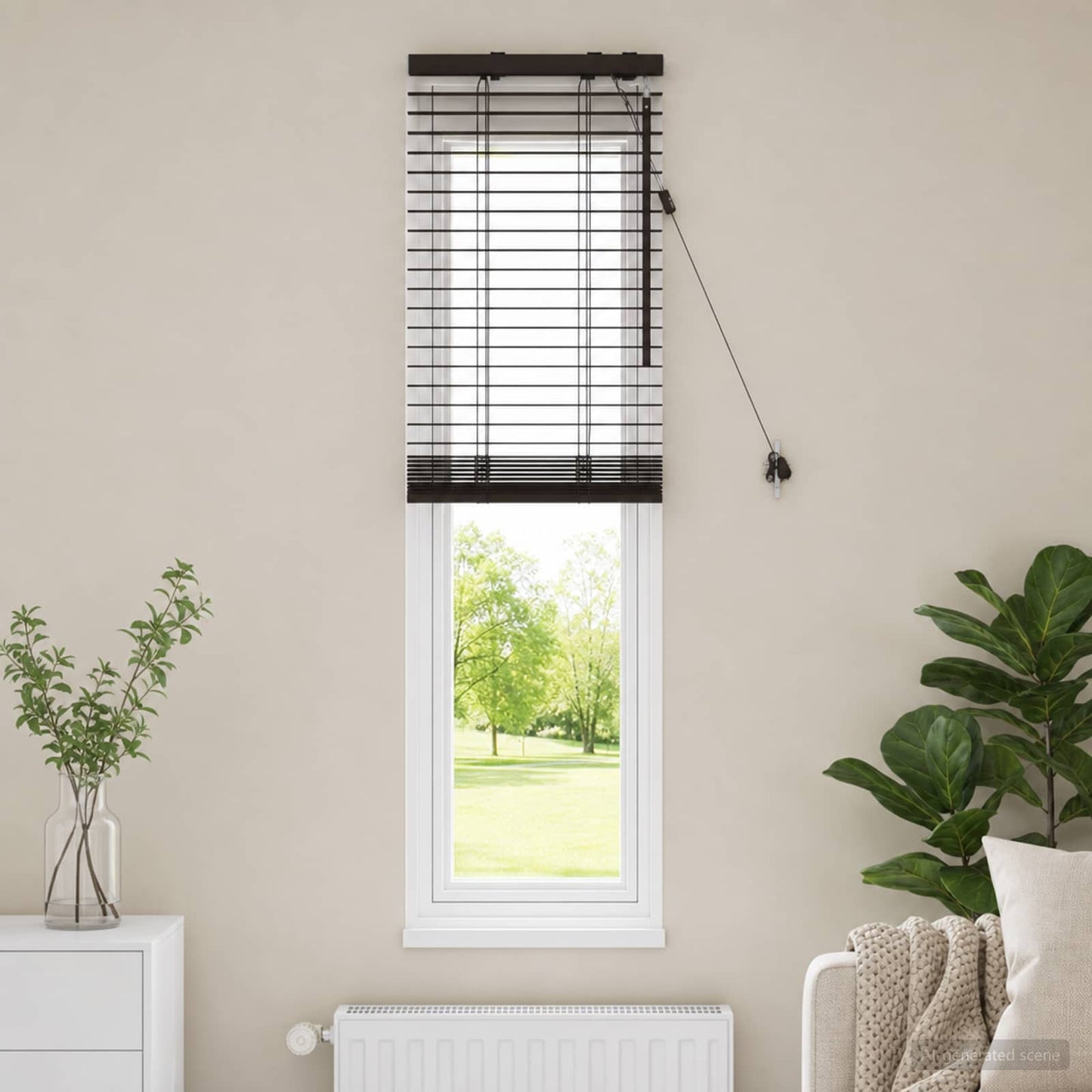 Zsaluzia Sötét Barna 45 x 130 cm 35 mm Masszív Paulownia fa
