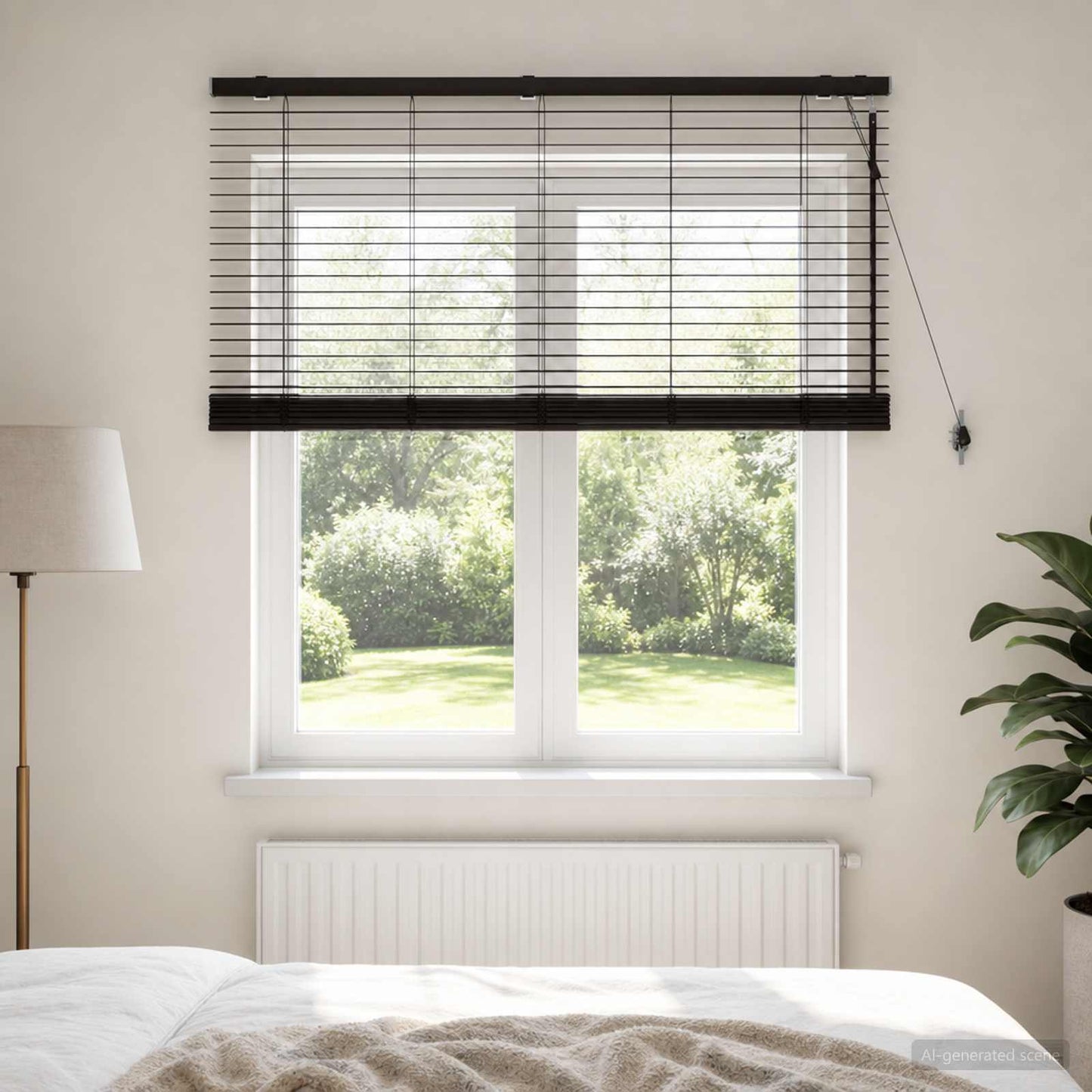 Zsaluzia Sötét Barna 130 x 130 cm 35 mm Masszív Paulownia fa