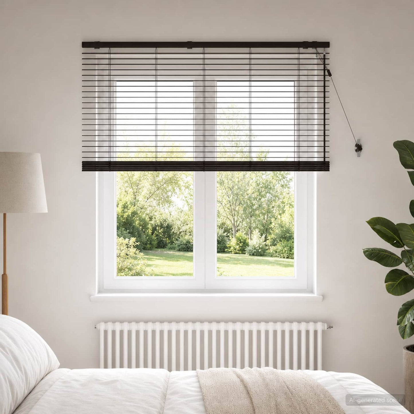 Zsaluzia Sötét Barna 125 x 160 cm 35 mm Masszív Paulownia fa