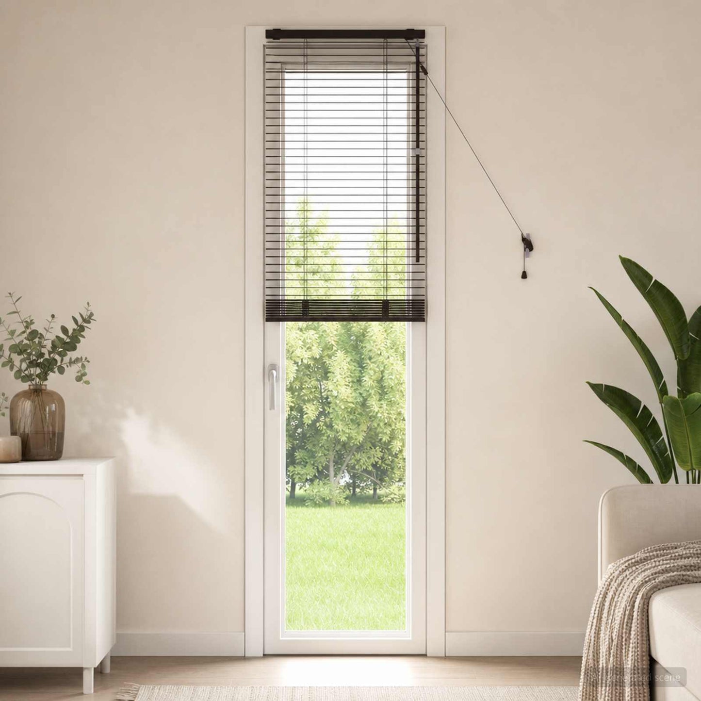 Zsaluzia Sötét Barna 45 x 250 cm 35 mm Masszív Paulownia fa