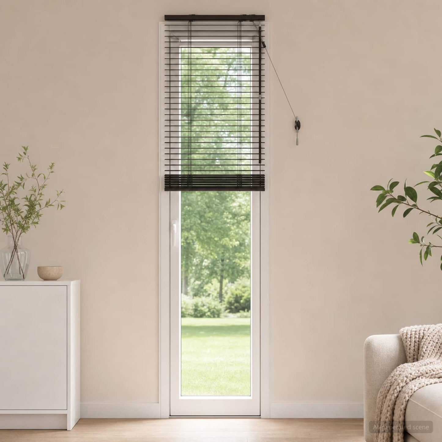 Zsaluzia Sötét Barna 55 x 250 cm 35 mm Masszív Paulownia fa