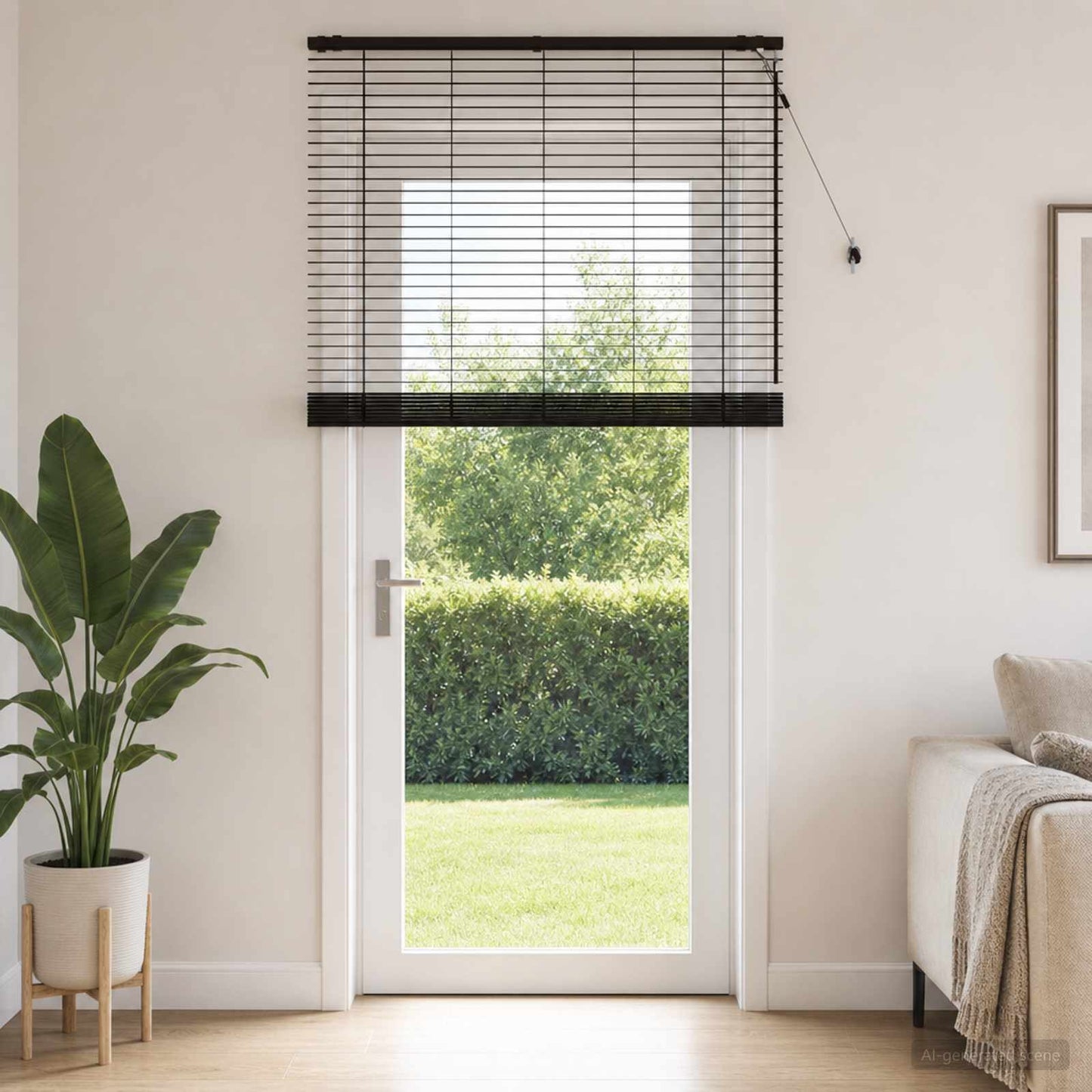 Zsaluzia Sötét Barna 125 x 250 cm 35 mm Masszív Paulownia fa