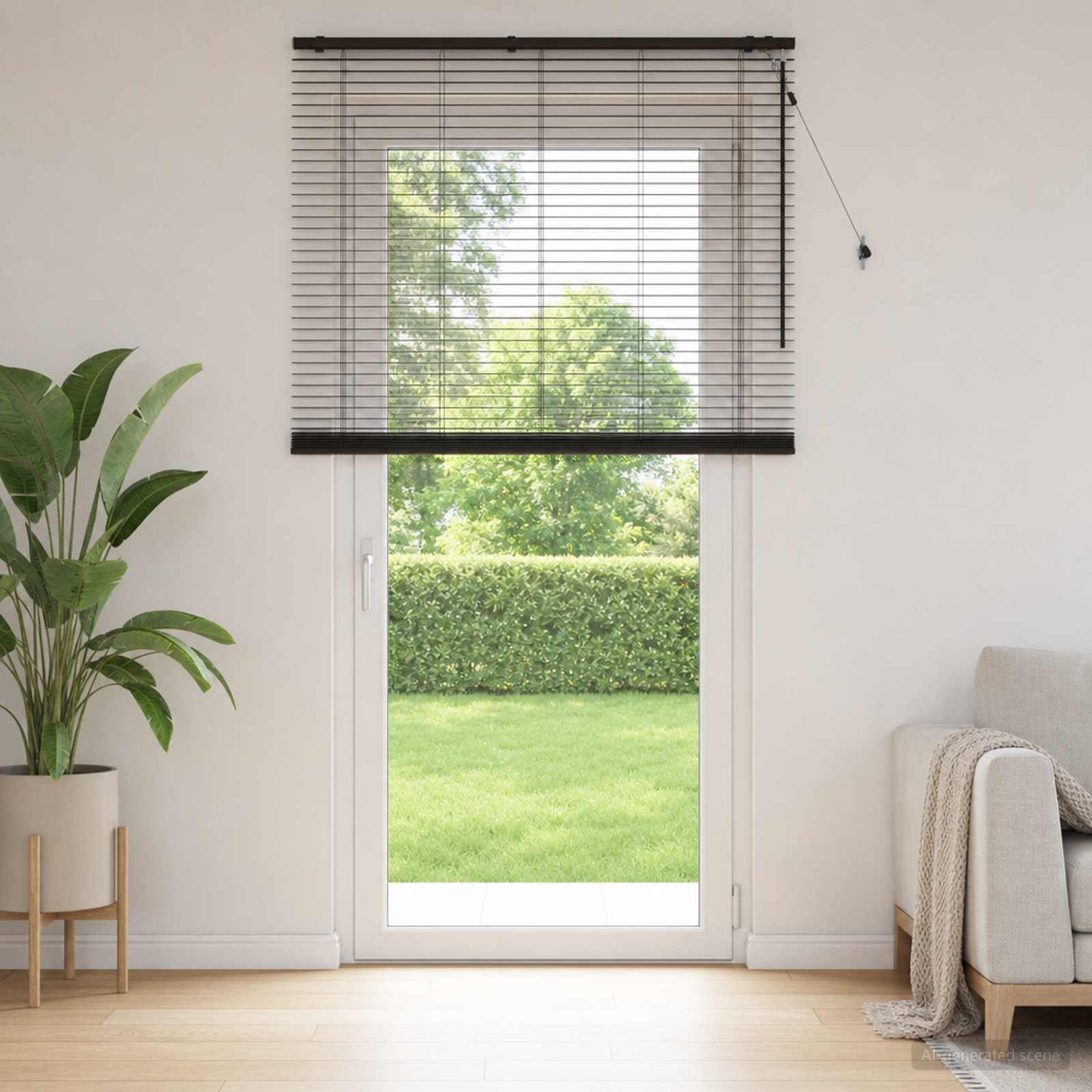 Zsaluzia Sötét Barna 150 x 250 cm 35 mm Masszív Paulownia fa