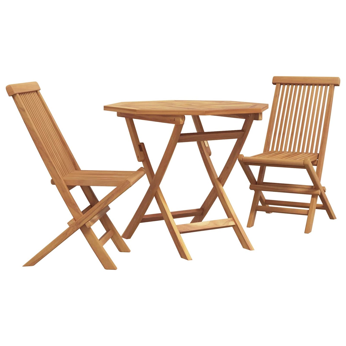 Kert étkező szett 3 pcs Barna Tömör Akácfa