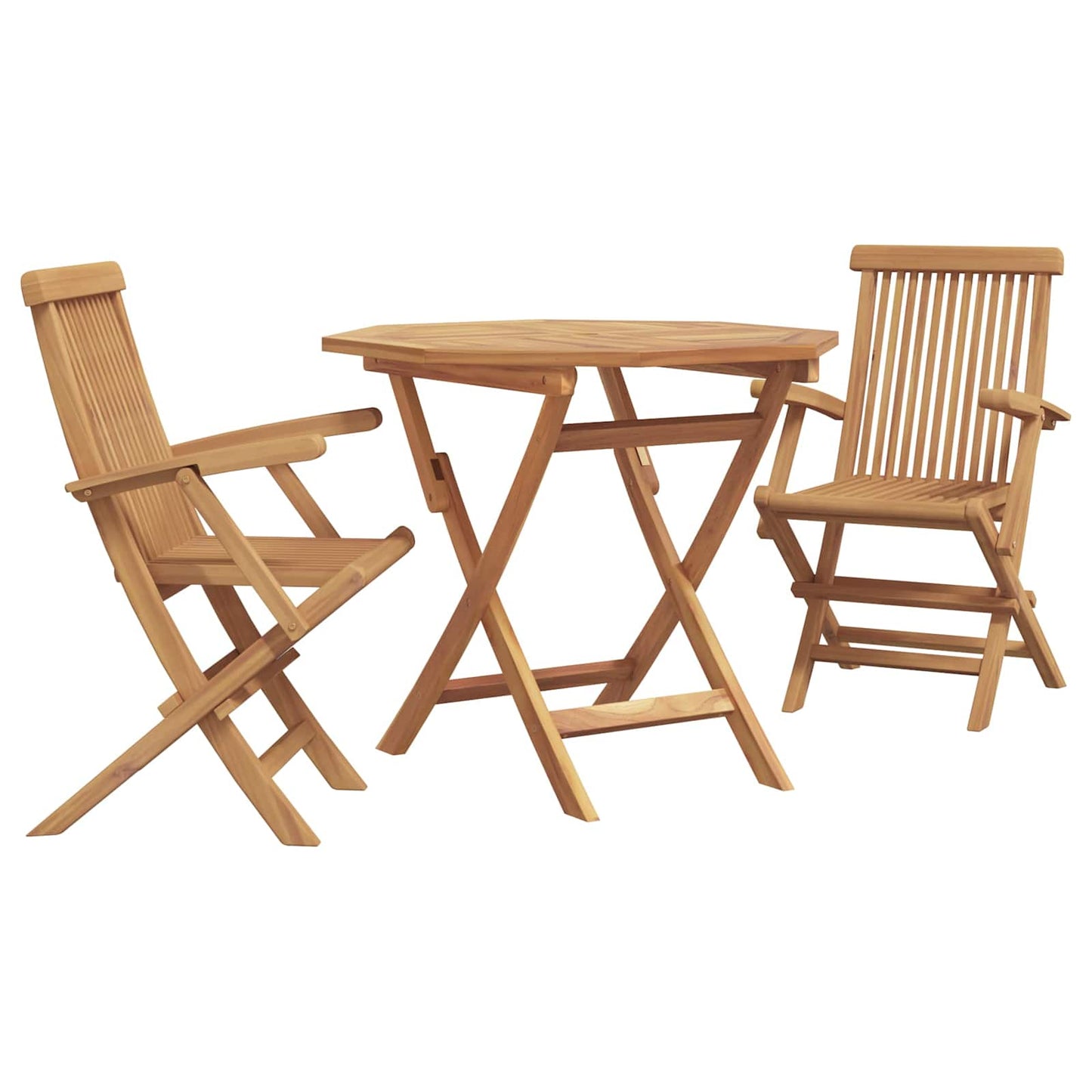 Kert étkező szett 3 pcs Barna Tömör Akácfa