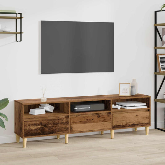 TV szekrény fiókkal Öreg fa 150 x 30 x 45 cm Faanyag