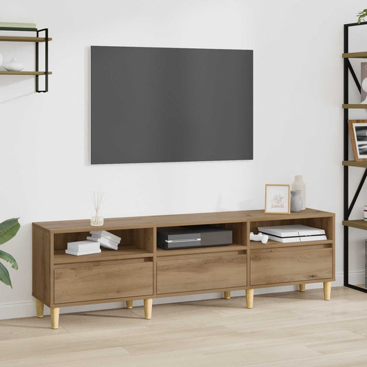 TV szekrény fiókkal Artisan tölgy 150 x 30 x 45 cm Faanyag