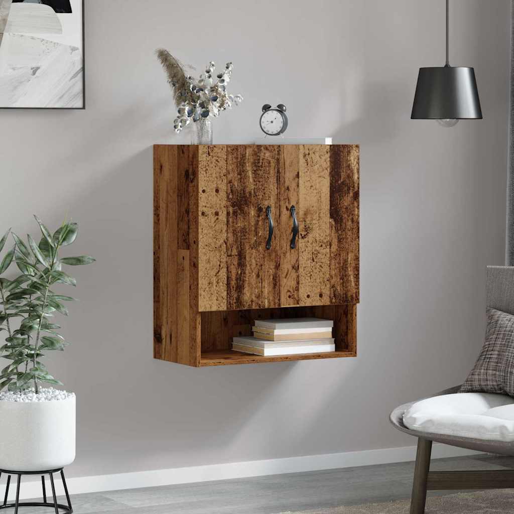 Fali szekrény 60 x 31 x 70 cm Szerelt Fa Öreg fa