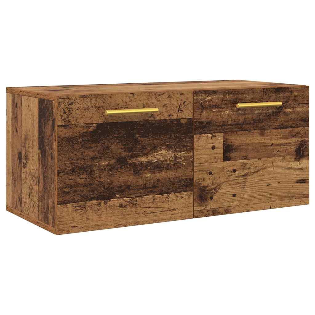 Fali Szekrény 80 x 36.5 x 35 cm Szerelt Fa Régi fa