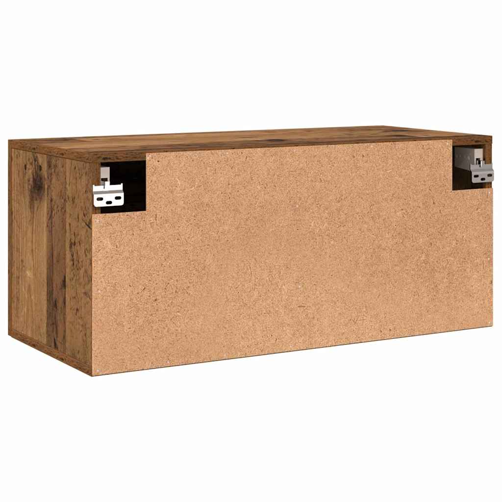 Fali Szekrény 80 x 36.5 x 35 cm Szerelt Fa Régi fa