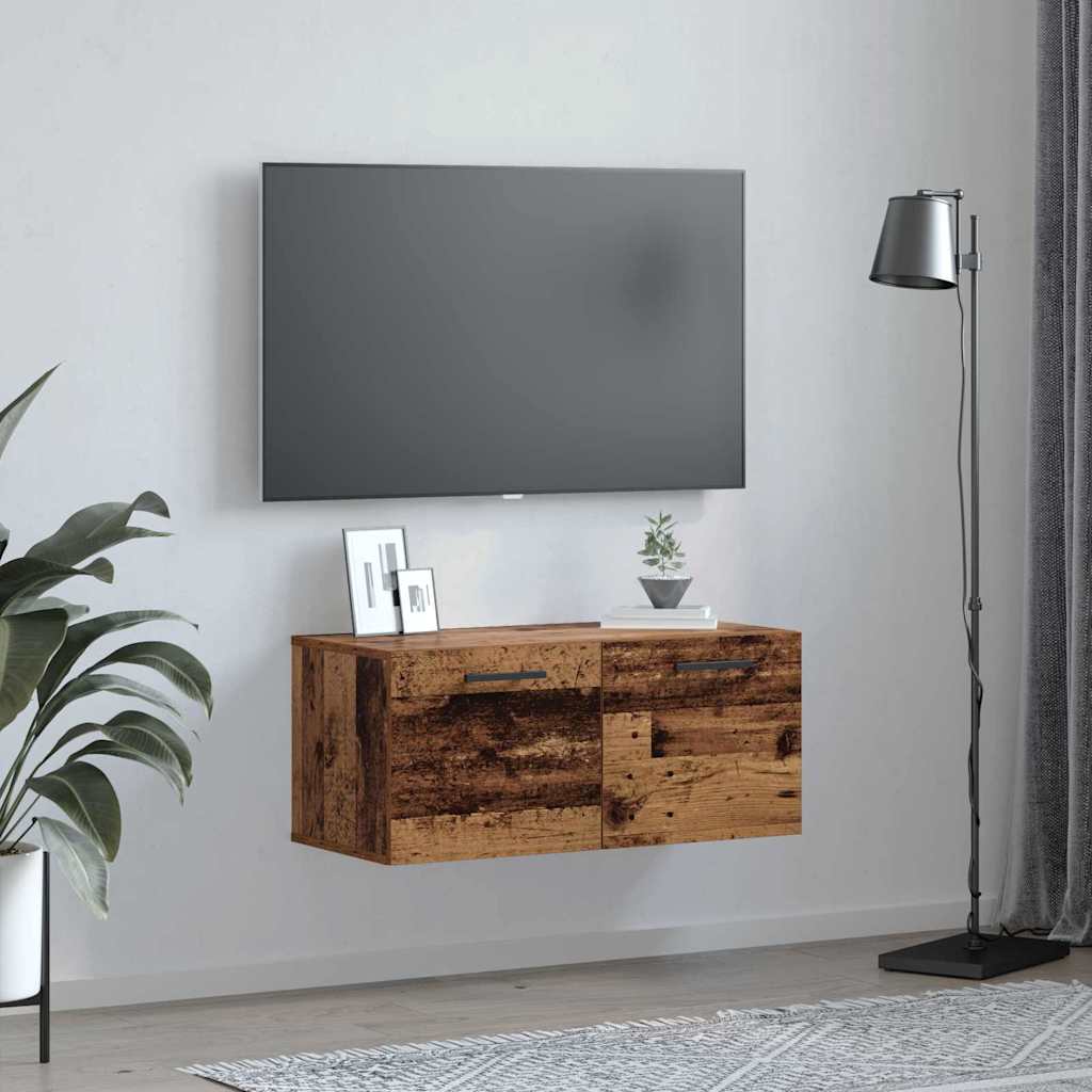 Fali Szekrény 80 x 36.5 x 35 cm Szerelt Fa Régi fa
