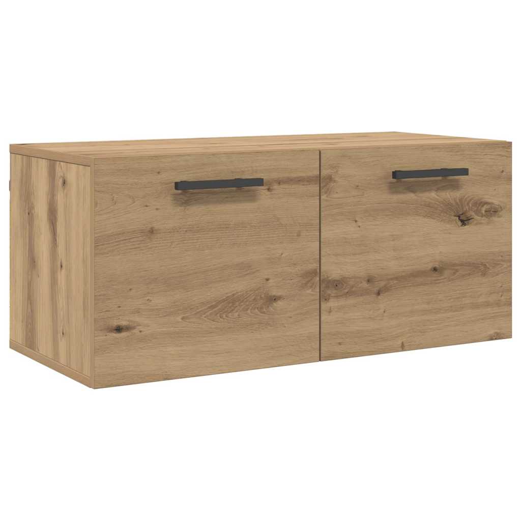 Fali Szekrény 80 x 36.5 x 35 cm Szerelt Fa kézműves tölgy