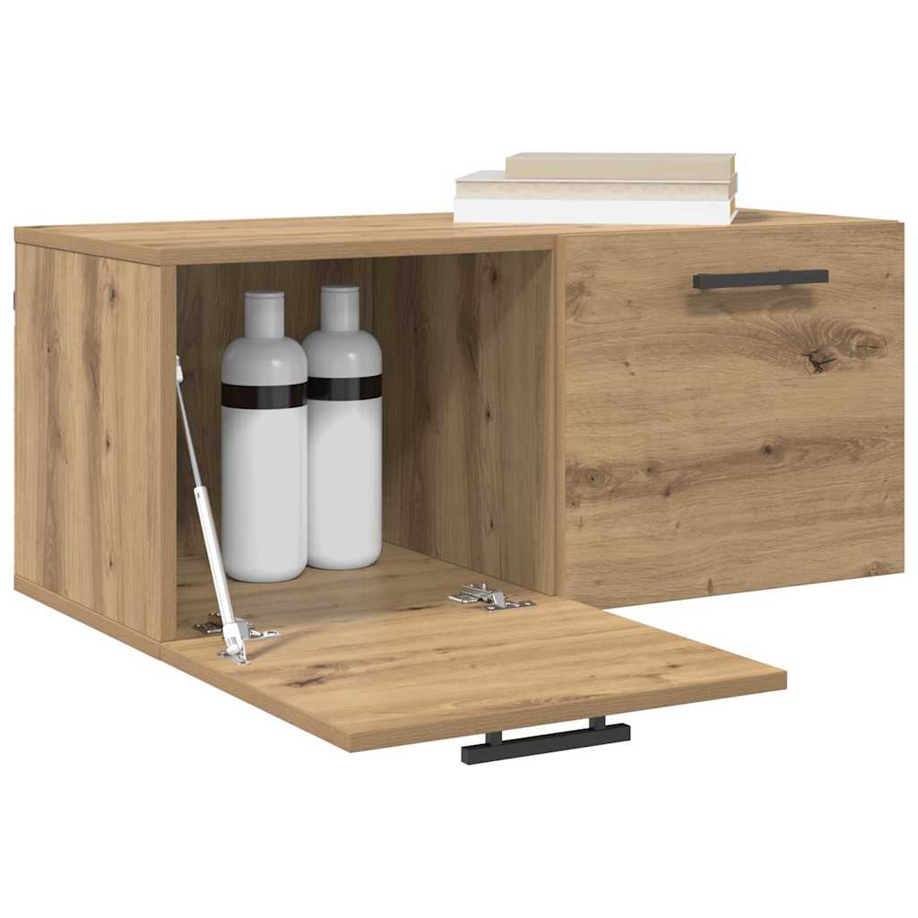 Fali Szekrény 80 x 36.5 x 35 cm Szerelt Fa kézműves tölgy