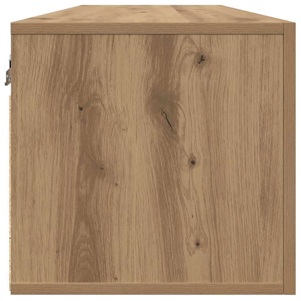 Fali Szekrény 80 x 36.5 x 35 cm Szerelt Fa kézműves tölgy