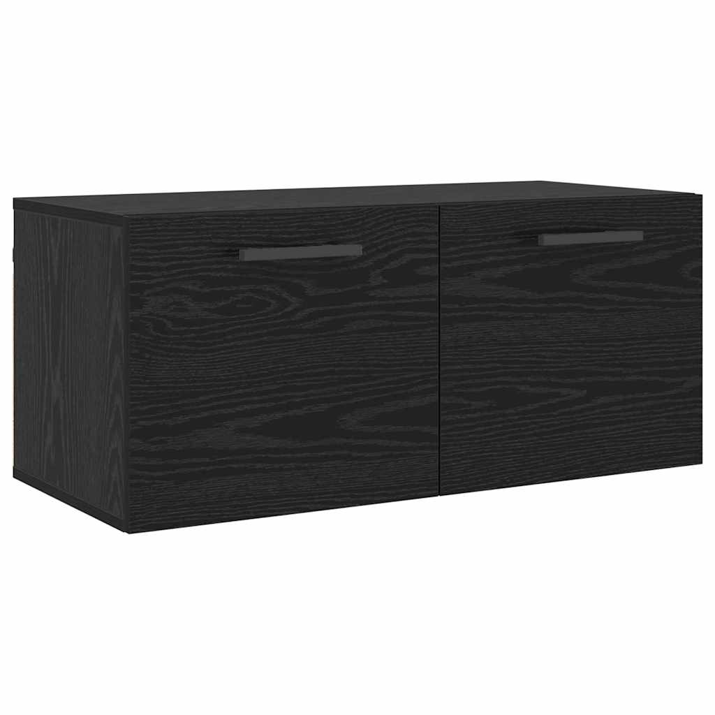 Fali Szekrény 80 x 36.5 x 35 cm Szerelt Fa Musta tammi