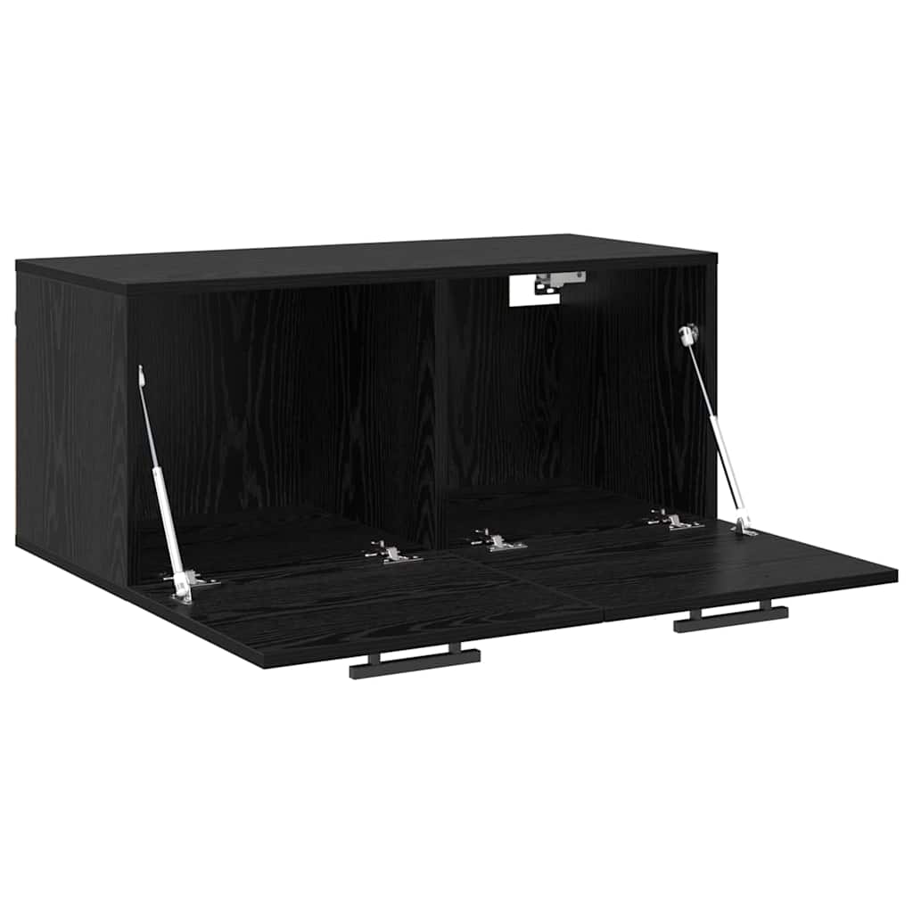 Fali Szekrény 80 x 36.5 x 35 cm Szerelt Fa Musta tammi