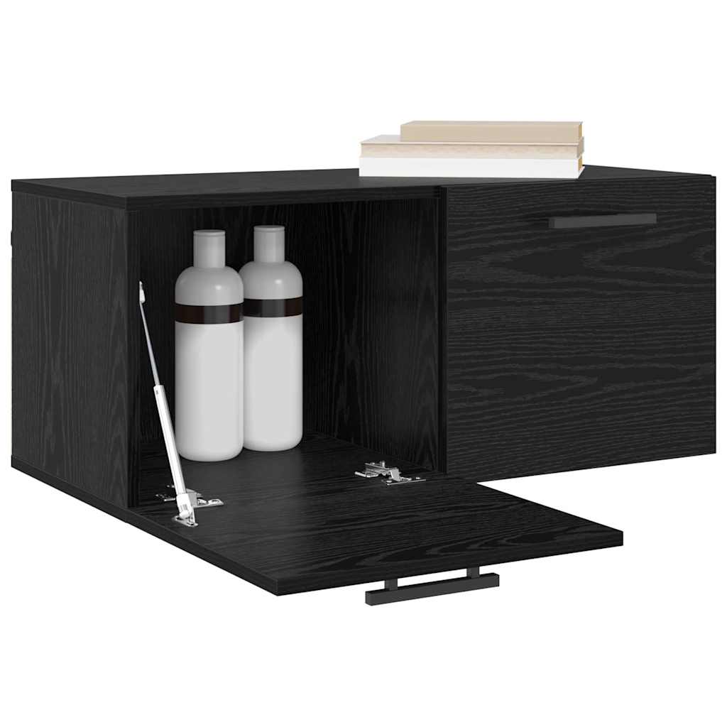 Fali Szekrény 80 x 36.5 x 35 cm Szerelt Fa Musta tammi
