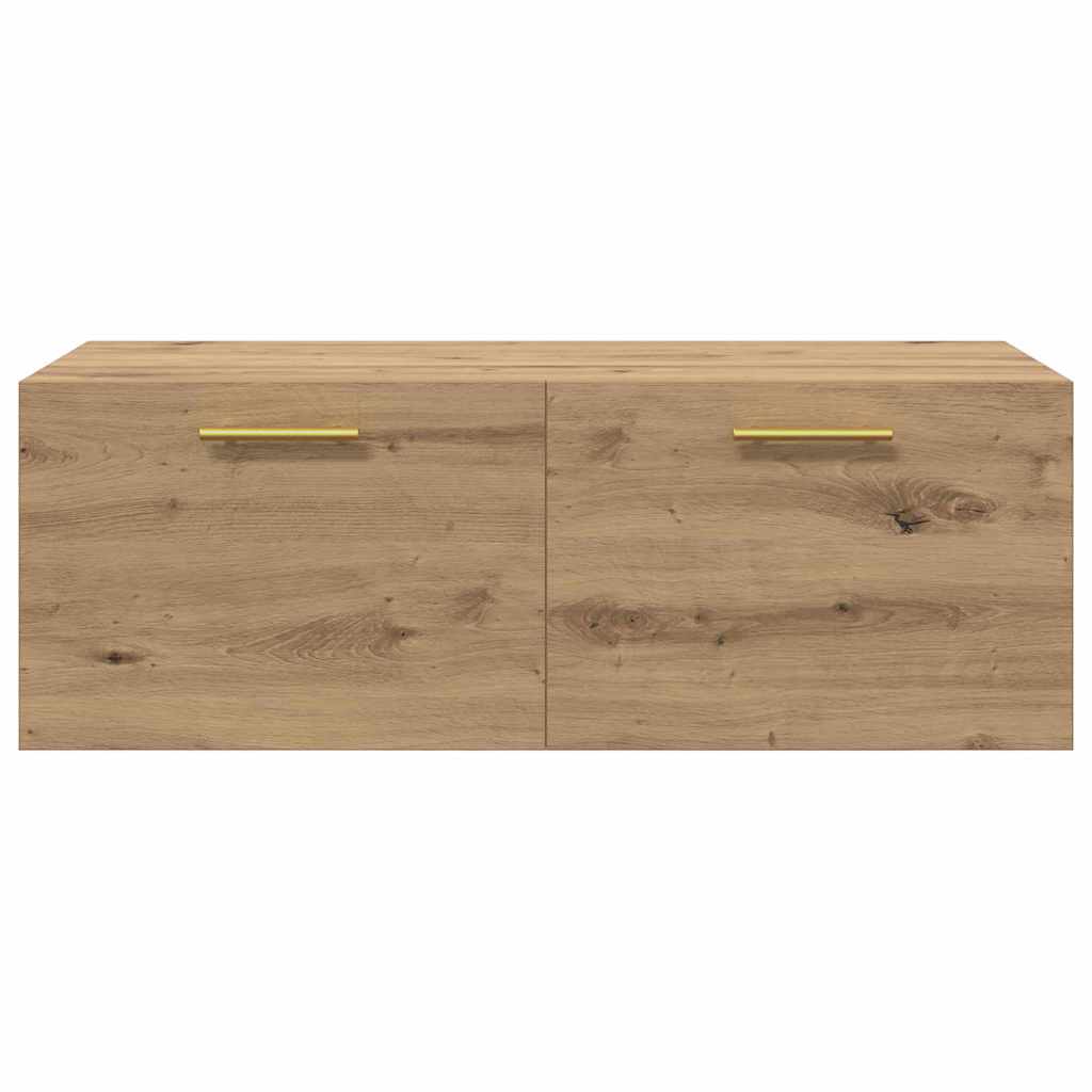 Fali Szekrény 100 x 36.5 x 35 cm Szerelt Fa kézműves tölgy