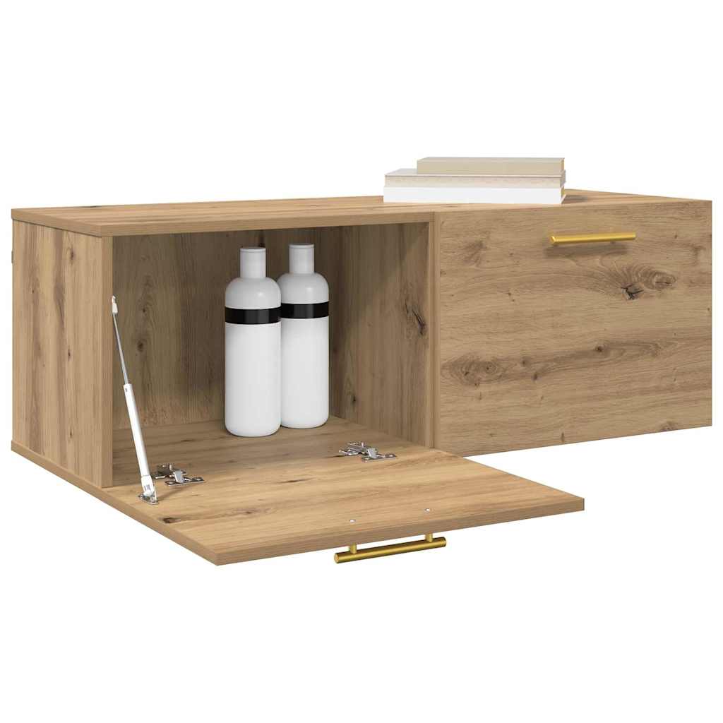 Fali Szekrény 100 x 36.5 x 35 cm Szerelt Fa kézműves tölgy