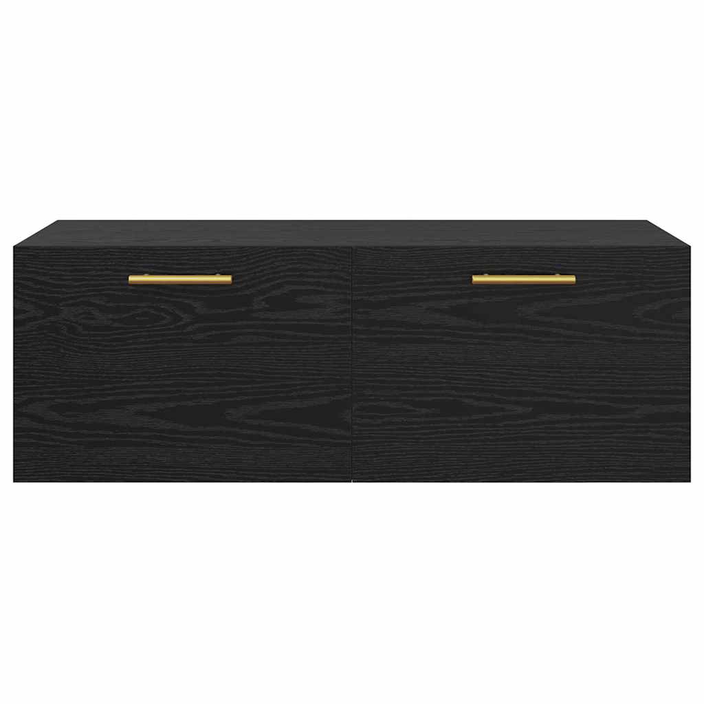 Fali Szekrény 100 x 36.5 x 35 cm Szerelt Fa Musta tammi