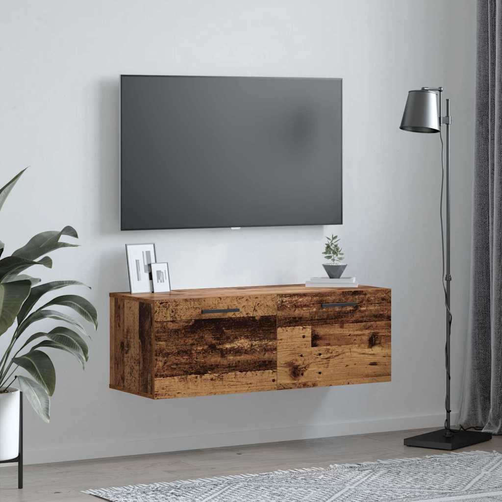 Fali Szekrény 100 x 36.5 x 35 cm Szerelt Fa Régi fa