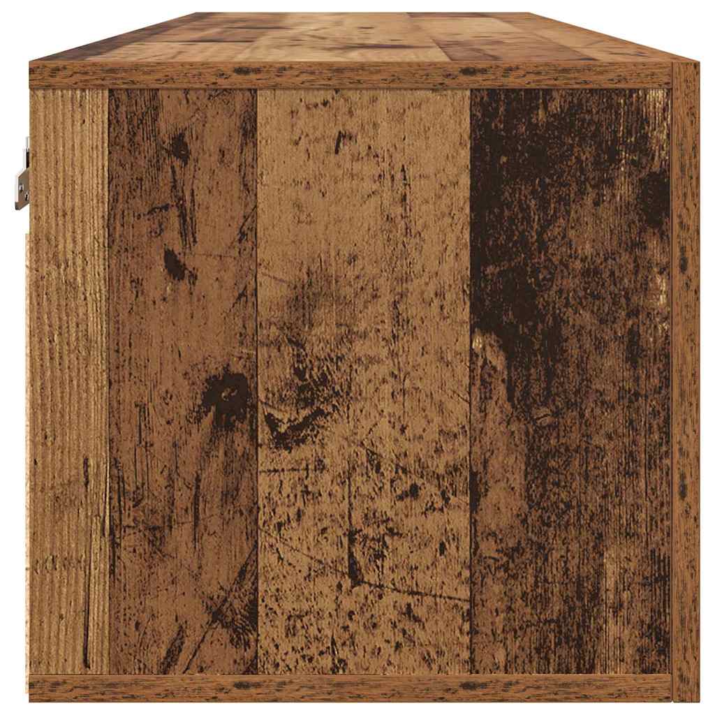 Fali Szekrény 100 x 36.5 x 35 cm Szerelt Fa Régi fa