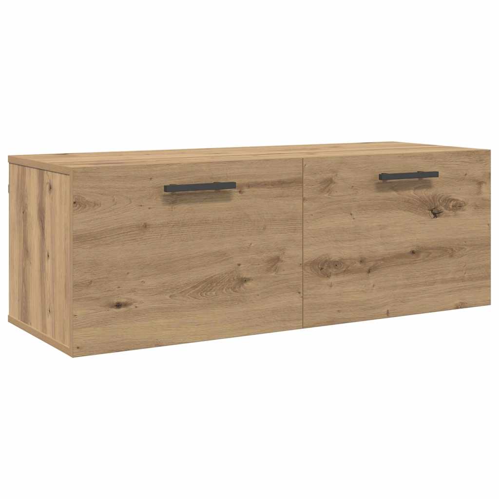 Fali Szekrény 100 x 36.5 x 35 cm Szerelt Fa kézműves tölgy