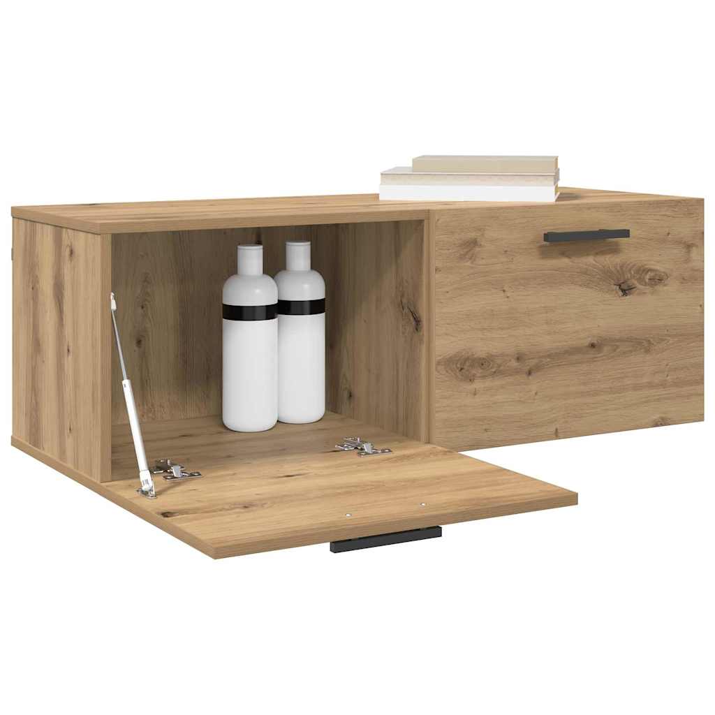 Fali Szekrény 100 x 36.5 x 35 cm Szerelt Fa kézműves tölgy