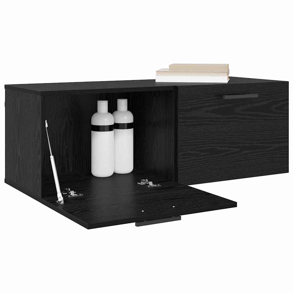 Fali Szekrény 100 x 36.5 x 35 cm Szerelt Fa Musta tammi